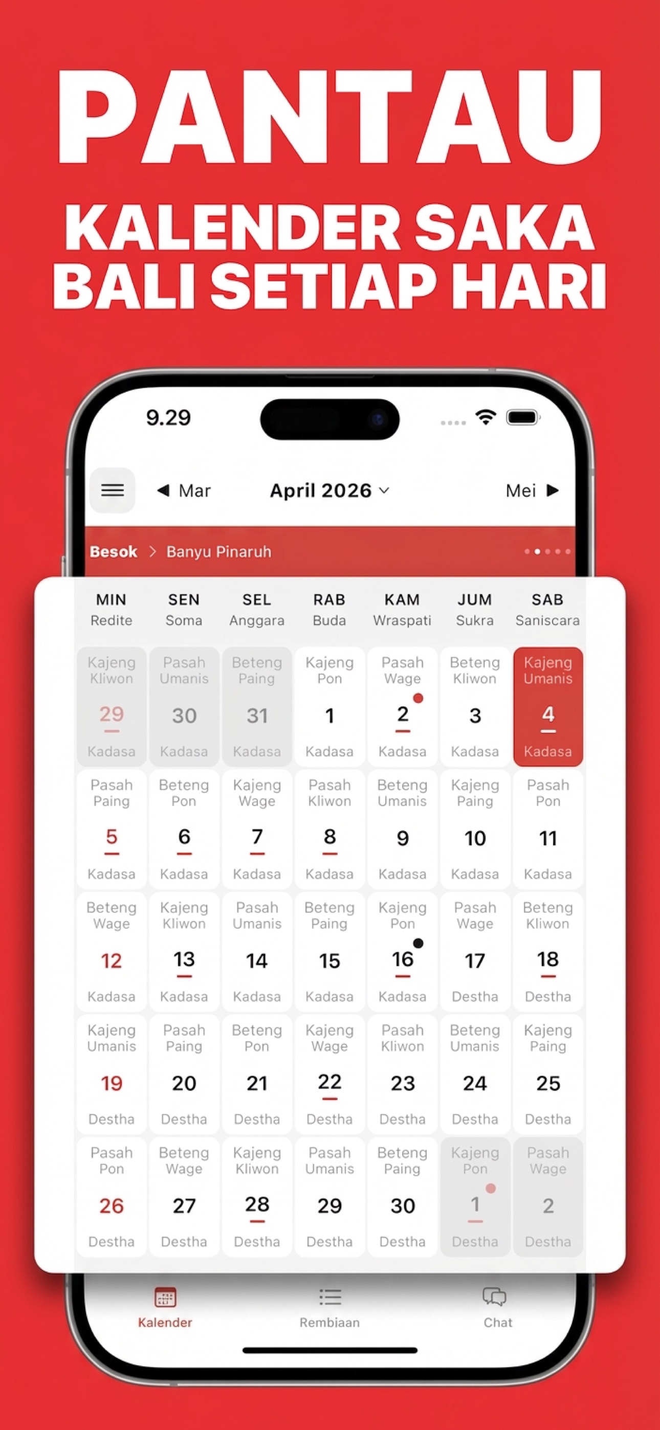 Pantau Kalender Bali