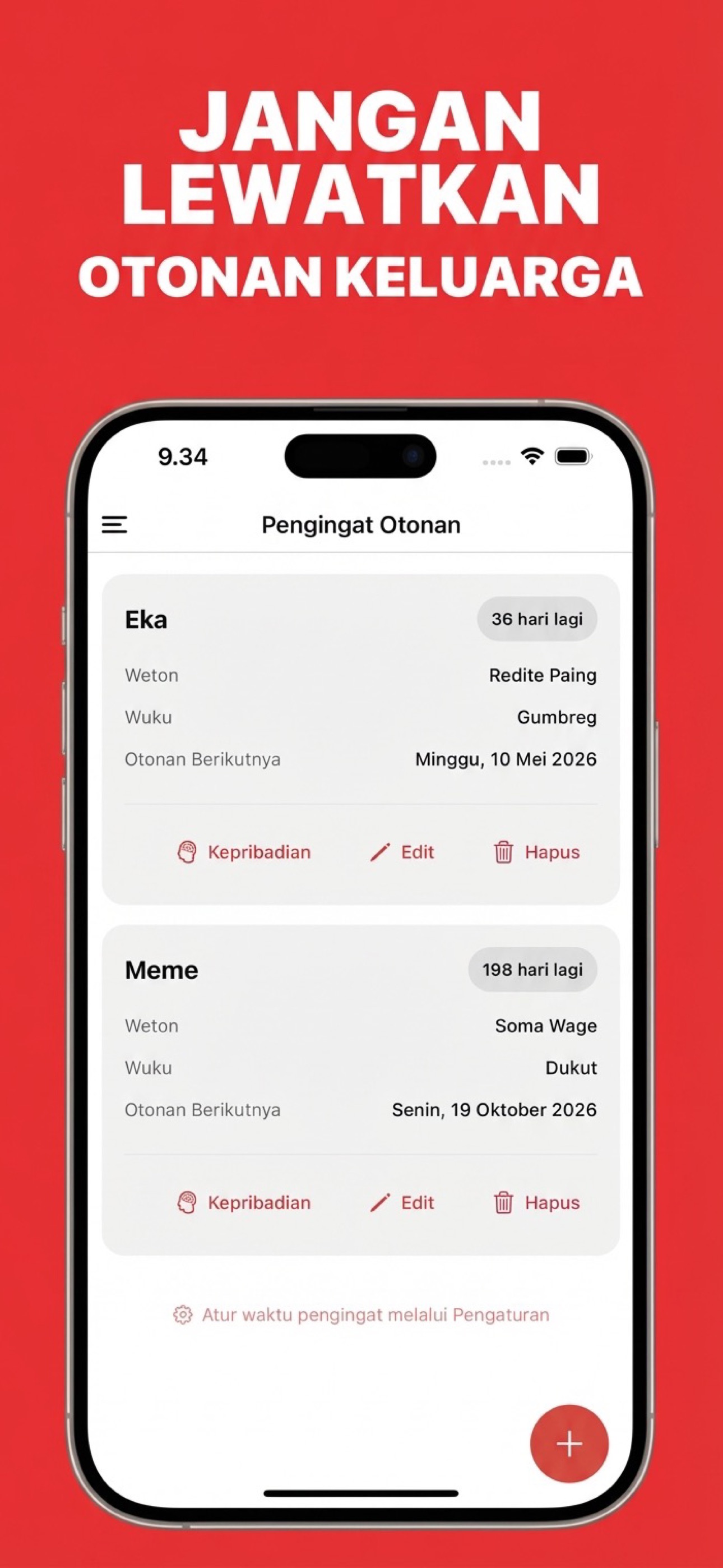 Jangan Lewatkan Hari Penting