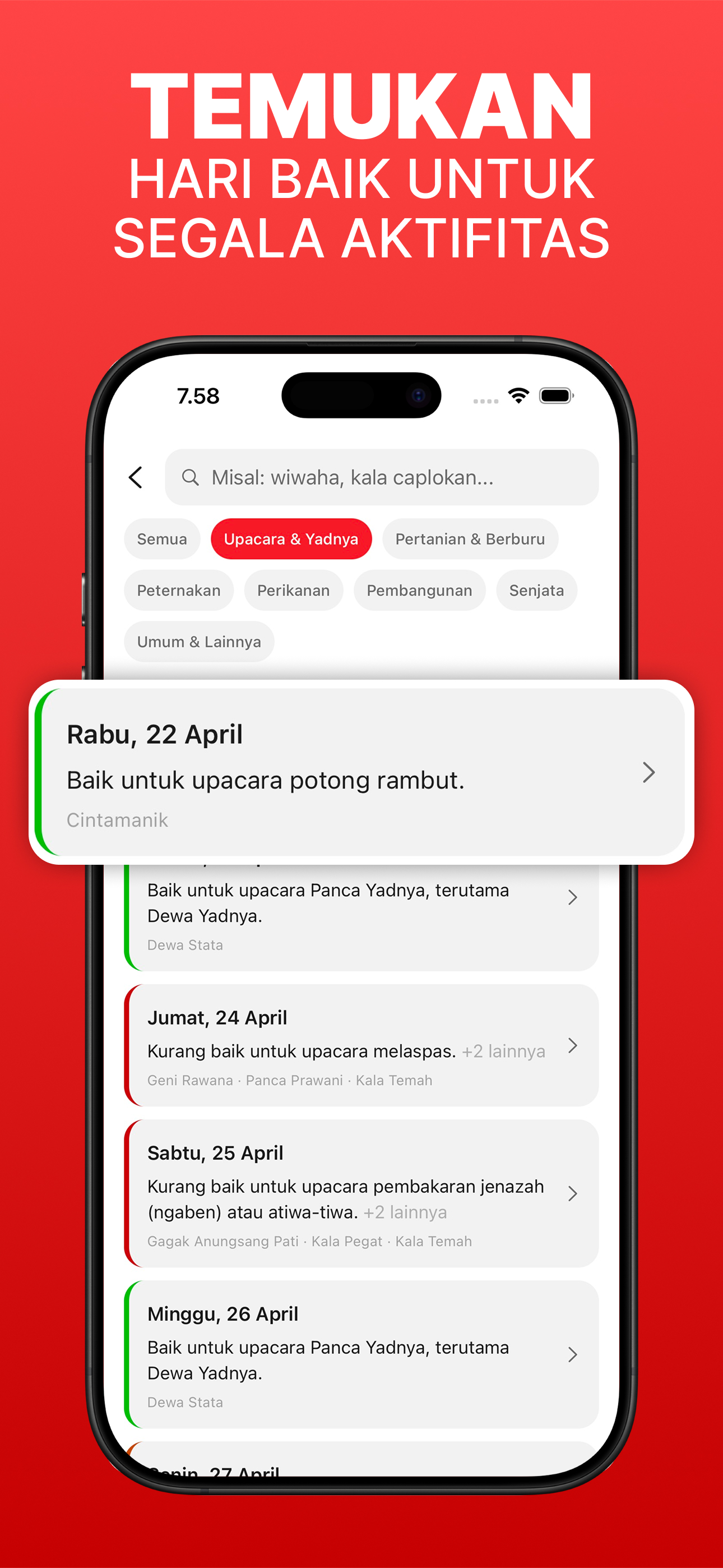 Temukan Hari Baik